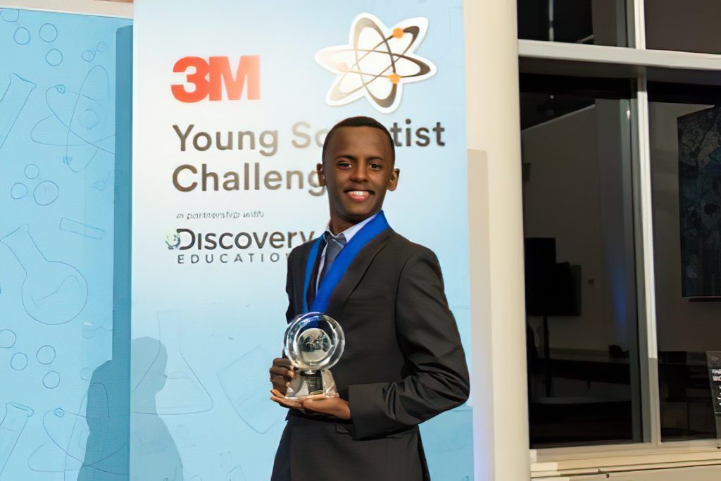 Herman Bekele, 14, from Annandale in Virginia. Photograph: Andy King/Discovery Education
